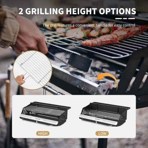 Naturehike Çok Amaçlı Katlanır Mangal Glamping BBQ - Görsel 6