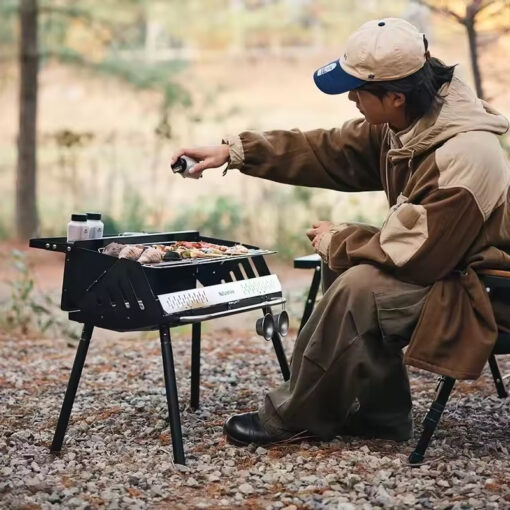 Naturehike Çok Amaçlı Katlanır Mangal Glamping BBQ - Görsel 4