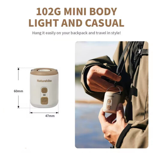 Naturehike Şarjlı Mini Pompa - Çok Fonksiyonlu - Görsel 4