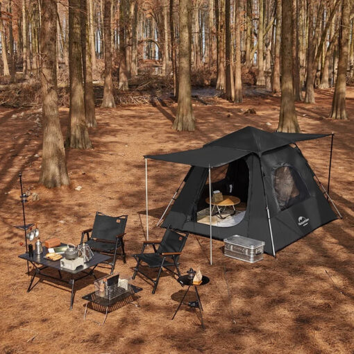 Naturehike Ango 3 Otomatik Çadır - Black Edition - Görsel 3