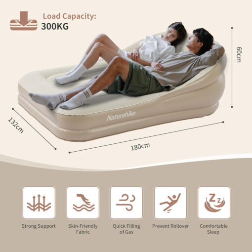 Naturehike Çift Kişilik Otomatik Şişme Glamping Air Sofa - Görsel 8