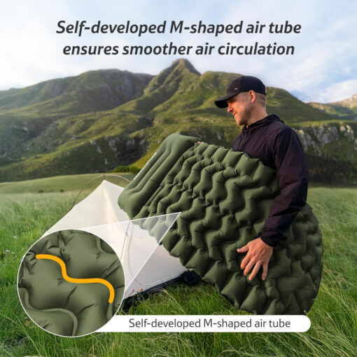 Naturehike Çift Kişilik Şişme Mat - M Shaped Comfort - Görsel 5