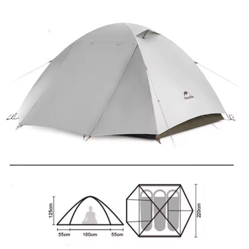 Naturehike Cloud Creek UPF50+ 3 Kişilik Kamp Çadırı - Görsel 8