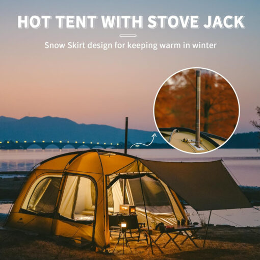 Naturehike Dune 10.9 Çadır - Glamping Termal Çadır - Görsel 6