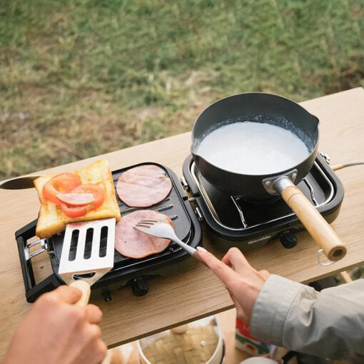 Naturehike Glamping İkili Ocak + Izgara Katlanır Portatif - Görsel 4