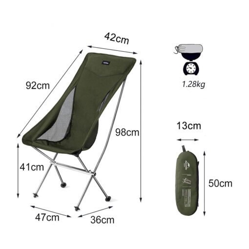 Naturehike Kamp Koltuğu - Glamping Kamp Sandalyesi - Görsel 11