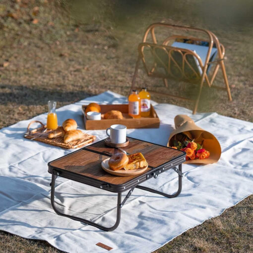 Naturehike Katlanır Mini Ahşap Kamp Masası Glamping - Görsel 2