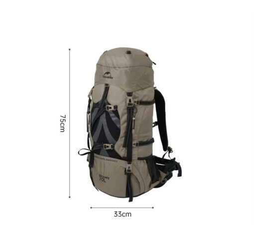 Naturehike Profesyonel Kamp Outdoor Çanta 70+5 L - Görsel 10
