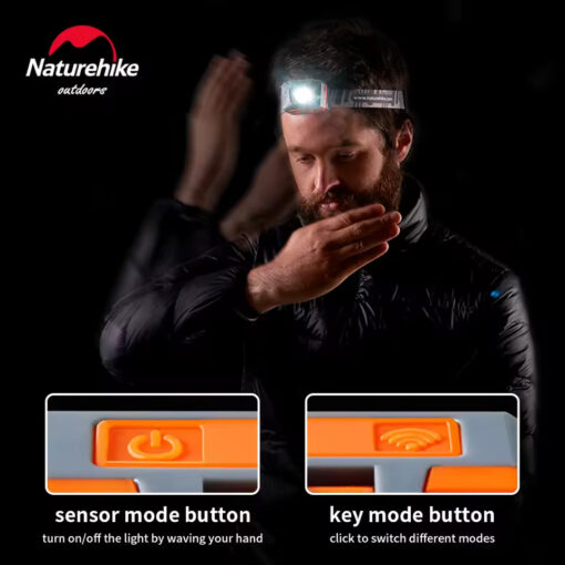 Naturehike Sensörlü Kafa Lambası - Su Geçirmez - Görsel 3