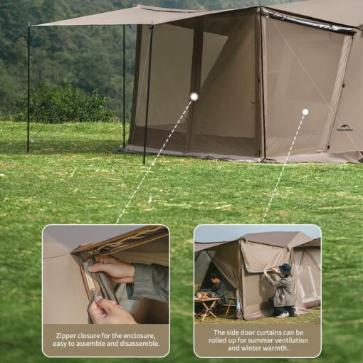 Naturehike Village 6 Çadır - Kış Bahçeli Glamping Çadır - Görsel 6