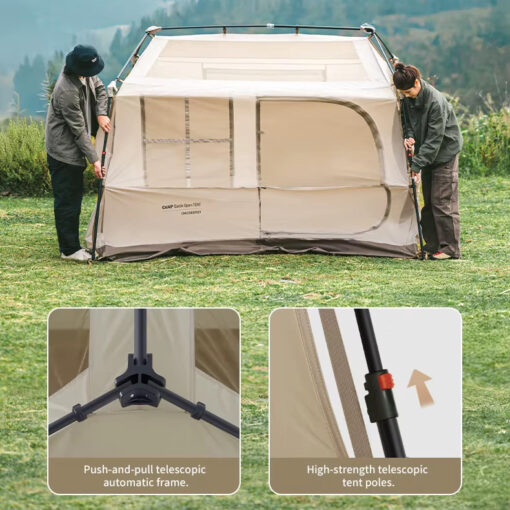 Naturehike Village 6 Çadır - Kış Bahçeli Glamping Çadır - Görsel 8