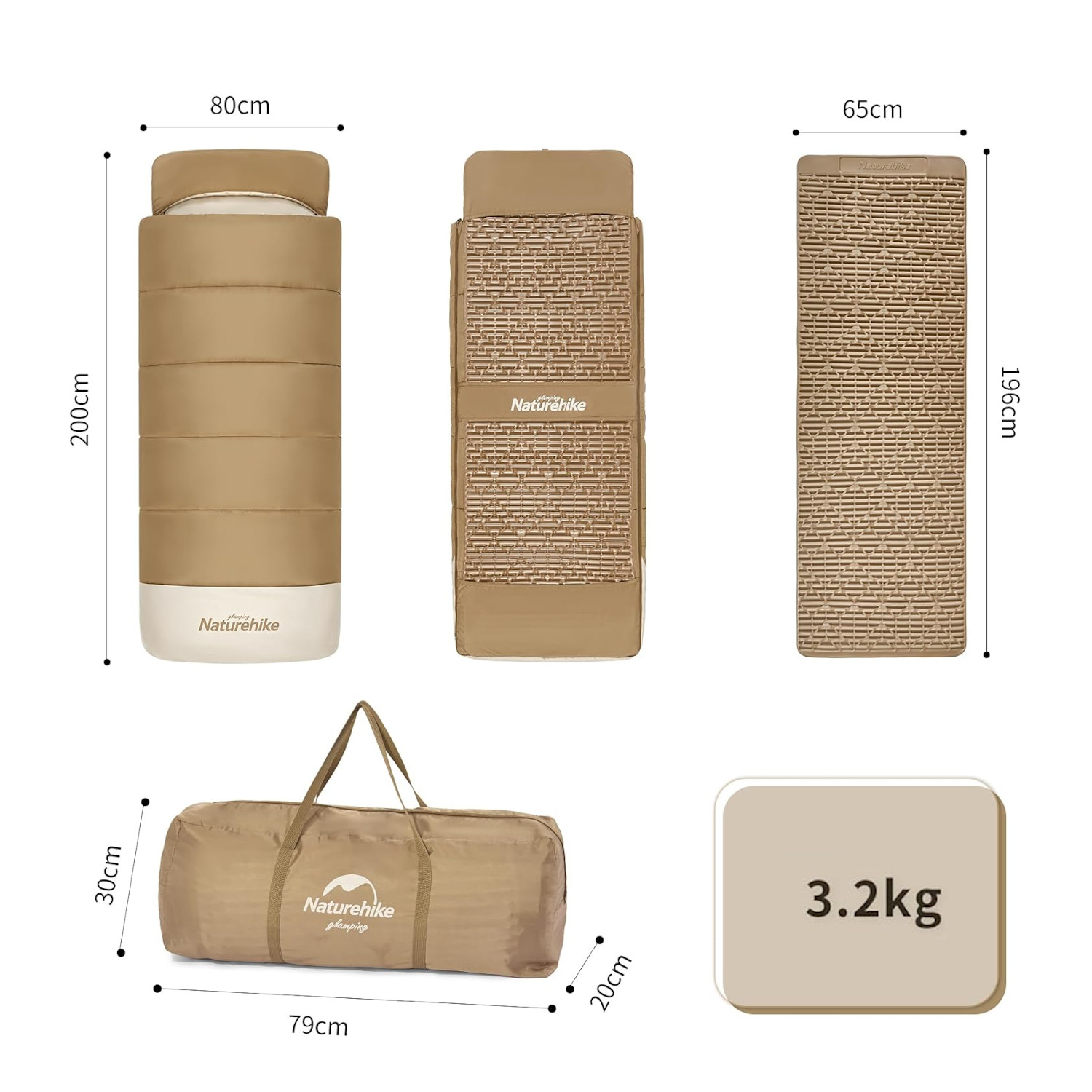 Naturehike Glamping Uyku Tulumu + Uyku Pedi - Görsel 11