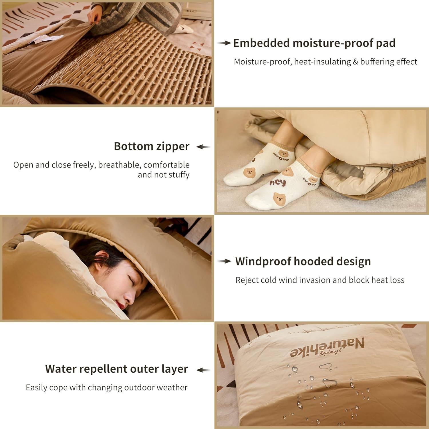 Naturehike Glamping Uyku Tulumu + Uyku Pedi - Görsel 8