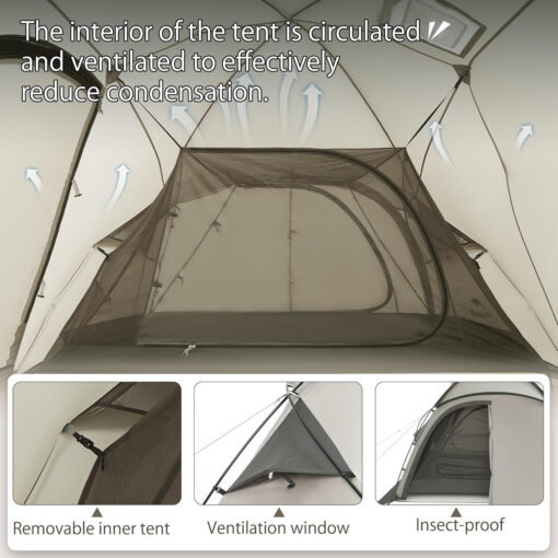 Naturehike Massif 2 Çadır - Glamping Termal Çadır - Görsel 8