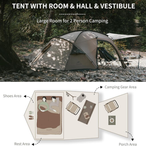 Naturehike Massif 2 Çadır - Glamping Termal Çadır - Görsel 7