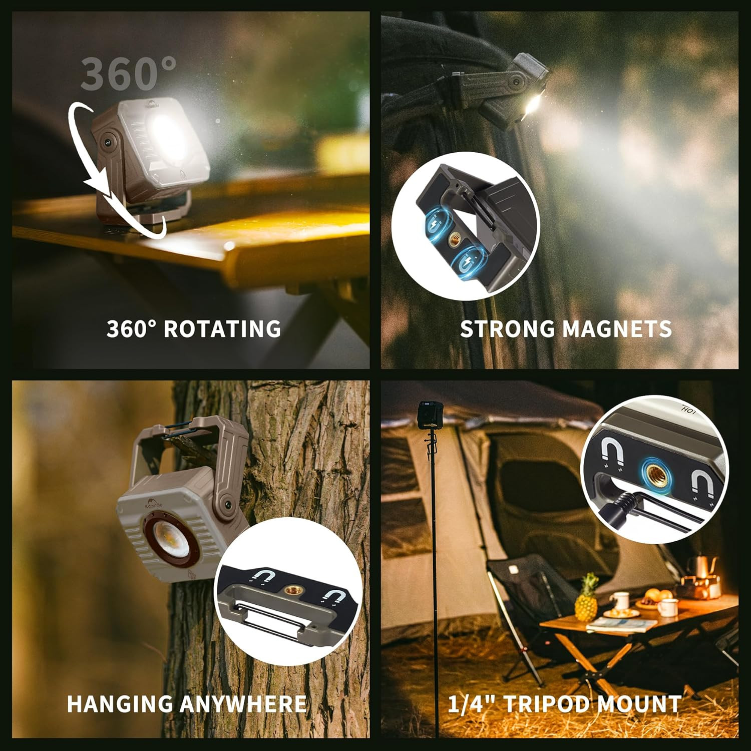 Naturehike Glamping Kamp Lambası 1200LM - Görsel 3